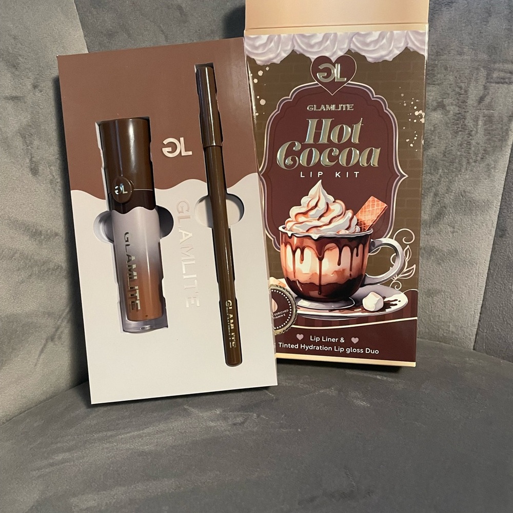 Glamlite Hot Cocoa Lip Kit - Brown - Picture 3 of 7